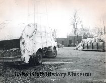 A black and white photo of the dump in 1971