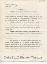 Lake Bluff/North Chicago Boundary Agreement