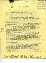 Final Report on Lake Bluff Comprehensive Plan