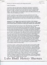 Letters Regarding Sanctuary Annexation