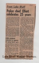 Chief Elfert's 25 Year Anniversary