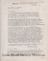 Letter from Elmer Vliet
