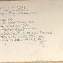 Reverser side of photo