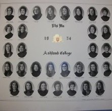 1974 Phi Mu Delta Phi sorority Ashland College