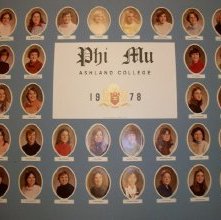 1978 Phi Mu Delta Phi sorority Ashland College
