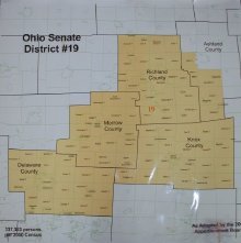 map of the Ohio Senate District #19]