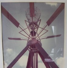 Photograph-Auriculum outdoor sculpture on the Ashland University, Ashland,