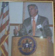 Photograph- Ron Zook sportsmen of the year receipient.