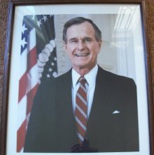 Photograph President George H. W. Bush.