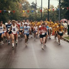 Photograph-homecoming weekend ?  Running a 5K Purple and Gold race on Grant
