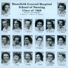 Class Photograph 1960 College of Nursing, Mansfield, Ohio.