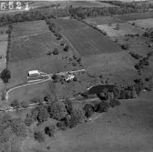 Aerial views real estate sections, Ashland Ohio taken October 10, 1955.
