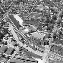 Aerial view Hess & Clark Company, Ashland Ohio taken May 6, 1957.