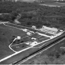 Aerial view Ohio Gas Company, County Road 153, Ashland Ohio taken May 1, 19