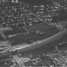 Aerial view A. L. Garber Company, Ashland, Ohio taken May 31, 1960.