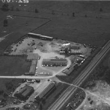 Aerial view Fenton Paving Company, Ashland, Ohio taken May 31, 1960.