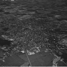 Aerial view Fenton Paving Company, Ashland, Ohio taken May 31, 1960.