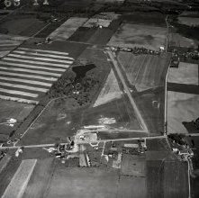 Aerial view old airport on Route 250,  Ashland, Ohio  May 6, 1963.