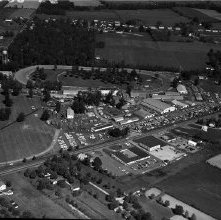 Aerial view Ashland County Fair, Ashland, Ohio taken September 21, 1963.