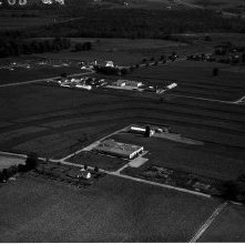 Aerial view Hess & Clark farm, Route 250, Ashland, Ohio taken September 21,