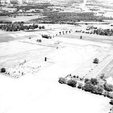 Aerial view Hess and Clark Farm survey, Ashland, Ohio May 25, 1964.
