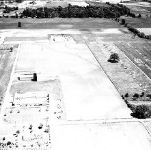 Aerial view Hess and Clark Farm survey, Ashland, Ohio May 25, 1964.