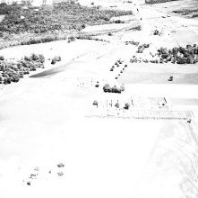 Aerial view Hess and Clark Farm survey, Ashland, Ohio May 25, 1964.