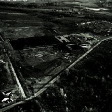 Aerial view F. E. Myers Foundry Building, Ashland, Ohio October 21, 1966.