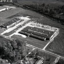 Aerial view Cresco Manufacturing Company, Ashland, Ohio taken October 13, 1