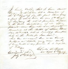 Recommendation from Capt. Russell 1864