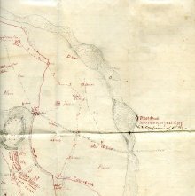 Folder containg Civil War related items gathered by George B. Nicholson.