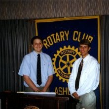 Photograph Ashland Rotary Club, Ashland, Ohio 4 way scholarship winners-Ash
