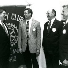 Photograph Ashland Rotary Club, Ashland, Ohio 1997.  Dr. Gary Romp, Robert