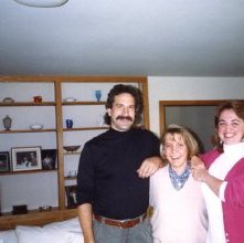 Photograph host families with Natalie Culot, Ashland Rotary Club, Ashland,