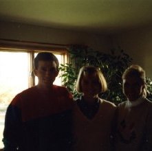 Photograph host families with Natalie Culot, Ashland Rotary Club, Ashland,