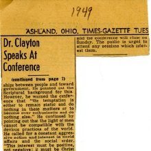 Newspaper Ashland Times Gazette August 23, 1949