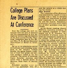 Newspaper clipping Ashland Times Gazette September 19, 1949