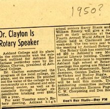 Newspaper Ashland Times Gazette 1950