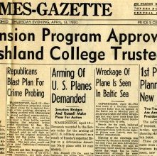Newspaper Ashland Times Gazette April 13, 1950