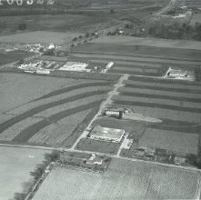 Aerial view Hess & Clark Farm, route 250, Ashland, Ohio taken October 16, 1