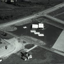 Aerial view Stop 250 Ashland, Ohio, route 250 and I-71 taken September 21,