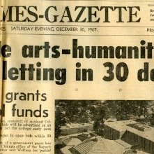 Newspaper clipping Ashland Times Gazette December 30, 1967