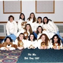 Photographic 1997 Bid Day Phi Mu Delta sorority Ashland University, Ashland