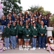 Photographic 1998 Bid Day Phi Mu Delta sorority Ashland University, Ashland