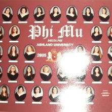 Photographic Composite 2005-2006 Phi Mu Delta sorority Ashland University,