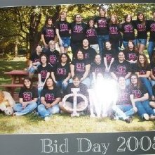 Photographic 2008 Bid Day Phi Mu Delta sorority Ashland University, Ashland