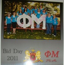 Photographic 2011 Bid Day Phi Mu Delta sorority Ashland University, Ashland