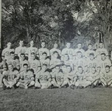 Photograph Ashland College, Ashland, Ohio football 1957.