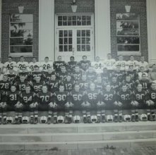 Photograph Ashland College, Ashland, Ohio 1958 football.