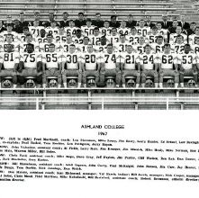 Photograph Ashland College, Ashland, Ohio football 1967